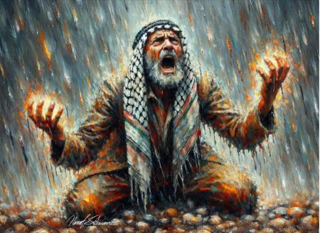 صلاة اللاجئ عند حافة المنفى
